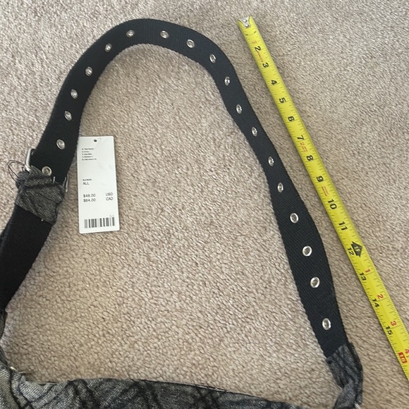 Quilted Denim Sling Bag - Picture 5 of 5